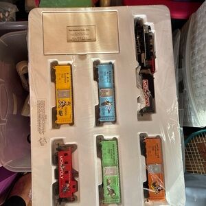 Bachmann Vintage Toy Train Set - Multicolor NEW in package (monopoly themed)